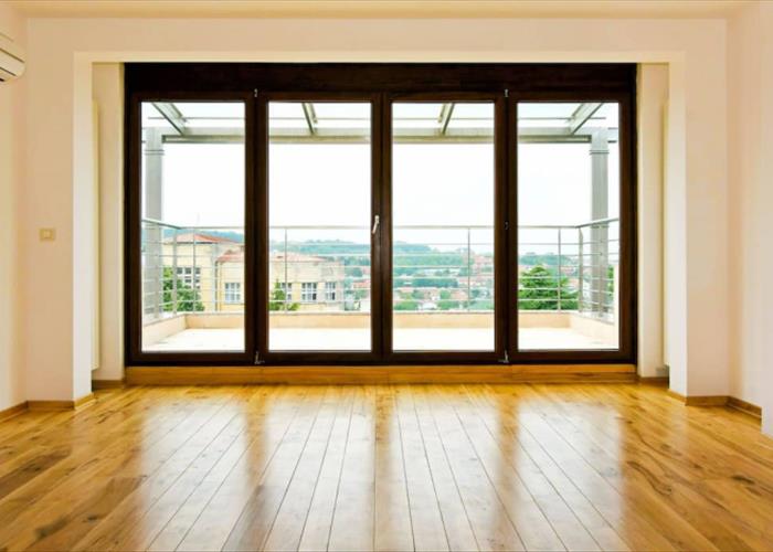 درب دو جداره upvc با شیشه  گروه توليدي کوبه صنعت